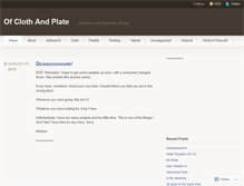 Tablet Screenshot of clothandplate.wordpress.com