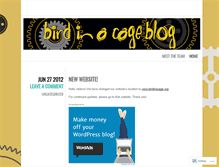 Tablet Screenshot of birdinacageblog.wordpress.com
