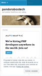 Mobile Screenshot of pandoraboxtech.wordpress.com