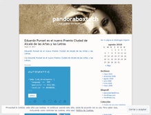 Tablet Screenshot of pandoraboxtech.wordpress.com