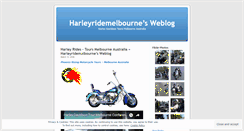 Desktop Screenshot of harleyridemelbourne.wordpress.com