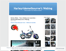 Tablet Screenshot of harleyridemelbourne.wordpress.com