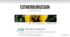 Desktop Screenshot of estherburgeson.wordpress.com