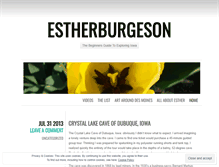 Tablet Screenshot of estherburgeson.wordpress.com