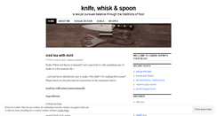 Desktop Screenshot of knifewhiskandspoon.wordpress.com