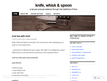 Tablet Screenshot of knifewhiskandspoon.wordpress.com