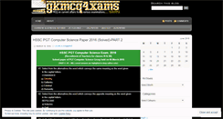 Desktop Screenshot of gkmcq4xams.wordpress.com