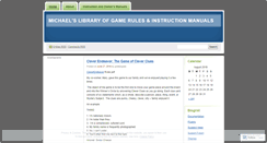 Desktop Screenshot of michaelsgamerules.wordpress.com