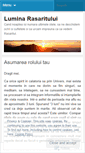 Mobile Screenshot of luminarasaritului.wordpress.com