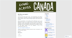 Desktop Screenshot of crosscanada.wordpress.com