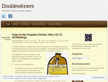 Tablet Screenshot of doublewinners.wordpress.com