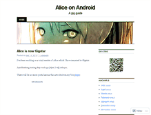 Tablet Screenshot of aliceonandroid.wordpress.com