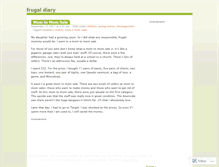 Tablet Screenshot of frugaldiary.wordpress.com