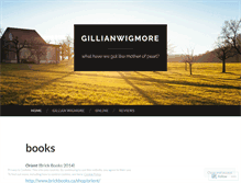 Tablet Screenshot of gillianwigmore.wordpress.com