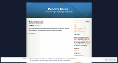 Desktop Screenshot of penditamulia.wordpress.com