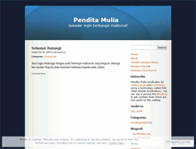 Tablet Screenshot of penditamulia.wordpress.com