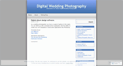 Desktop Screenshot of digitalweddingphotography.wordpress.com