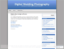Tablet Screenshot of digitalweddingphotography.wordpress.com