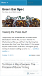 Mobile Screenshot of greenbarspec.wordpress.com