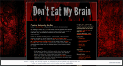 Desktop Screenshot of donteatmybrain.wordpress.com