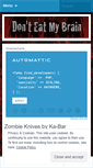 Mobile Screenshot of donteatmybrain.wordpress.com