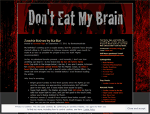 Tablet Screenshot of donteatmybrain.wordpress.com