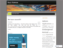 Tablet Screenshot of buzzscience.wordpress.com