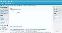 Desktop Screenshot of goldtack.wordpress.com