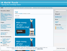 Tablet Screenshot of goldtack.wordpress.com