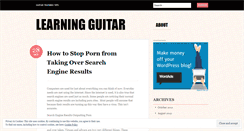 Desktop Screenshot of guitartraning360.wordpress.com