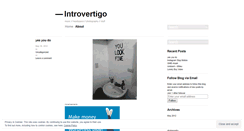 Desktop Screenshot of introvertigoblog.wordpress.com