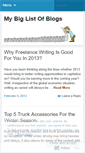 Mobile Screenshot of mybiglistofblogs.wordpress.com