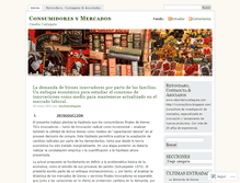 Tablet Screenshot of consumidoresymercados.wordpress.com