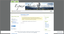 Desktop Screenshot of espacoa.wordpress.com