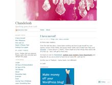 Tablet Screenshot of chandeleah.wordpress.com