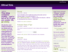 Tablet Screenshot of eithrael.wordpress.com