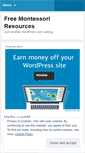 Mobile Screenshot of freecanadianmontessori.wordpress.com