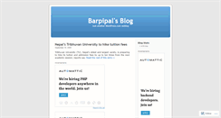 Desktop Screenshot of barpipal.wordpress.com