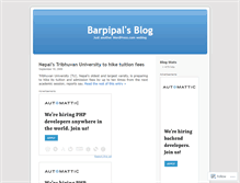 Tablet Screenshot of barpipal.wordpress.com