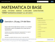 Tablet Screenshot of matematicadibase.wordpress.com