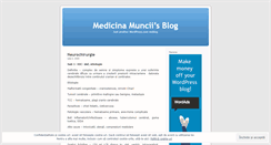 Desktop Screenshot of medicinamuncii.wordpress.com