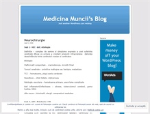 Tablet Screenshot of medicinamuncii.wordpress.com