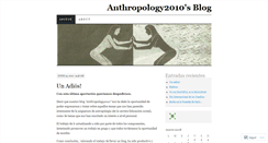 Desktop Screenshot of anthropology2010.wordpress.com