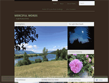 Tablet Screenshot of mercifulwords.wordpress.com