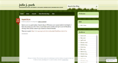 Desktop Screenshot of juliepark.wordpress.com