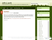 Tablet Screenshot of juliepark.wordpress.com