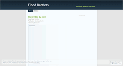 Desktop Screenshot of floodbarriers.wordpress.com