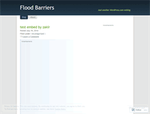 Tablet Screenshot of floodbarriers.wordpress.com