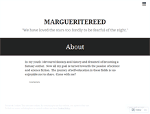 Tablet Screenshot of margueritereed.wordpress.com