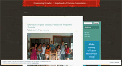 Desktop Screenshot of ecuatouring.wordpress.com